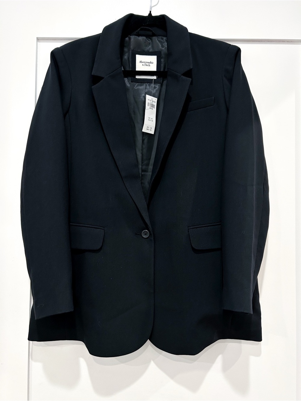 Abercrombie & Fitch Women's Black Single-Button Blazer